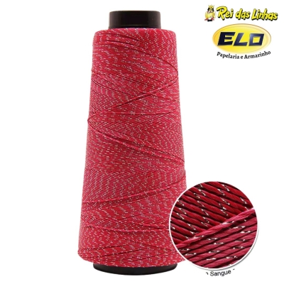 LINHA PRINCESA C/ BRILHO-3213 VERMELHO C/OURO