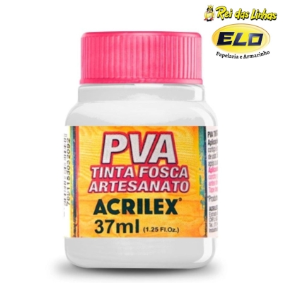 TINTA PVA ACRILEX FOSCA ARTESANATO 37ML-519 BRANCO