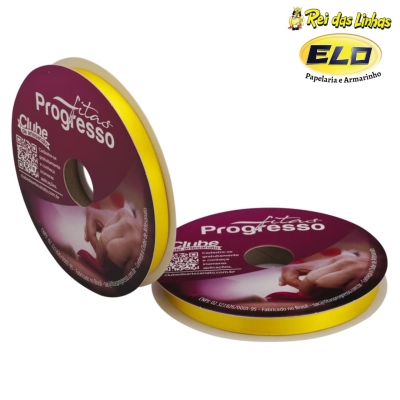 FITA CETIM PROGRESSO SIMPLES PC 50MTS N.2-763 AMARELO GEMA