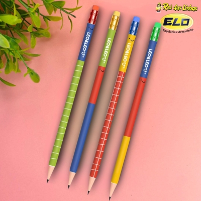 LAPIS LEO E LEO HB C/ BORRACHA SOLAR-