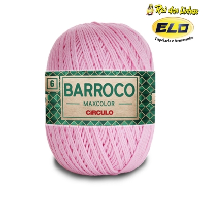 BARBANTE BARROCO MAXCOLOR N.6 200G-3526 ROSA CANDY
