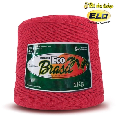 BARBANTE ECO BRASIL N.6 SOBERANO 1KG-09 VERMELHO
