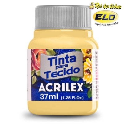 TINTA TECIDO ACRILEX 37ML-589 AMARELO CANARIO