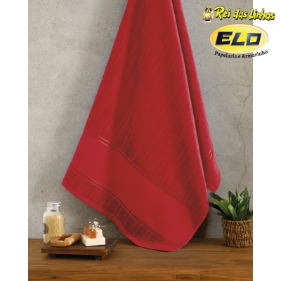 TOALHA ROSTO DOHLER VELOUR ARTESANALLE LISO-2900 VERMELHO