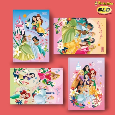 CADERNO TILIBRA UNIV C/D COST 80FLS PRINCESAS-
