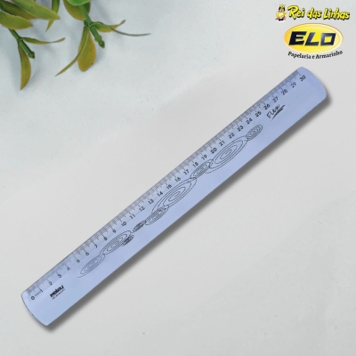REGUA WALEU FLEXIVEL 30CM-