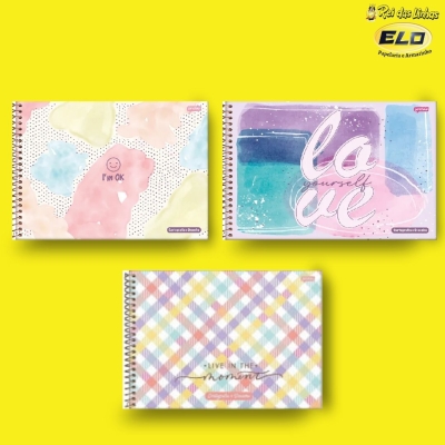 CADERNO JANDAIA DESENHO ESP CD 80FLS LA CREME-