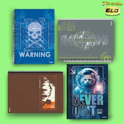 CADERNO CREDEAL UNIV C/D 20MT 400FLS MY COLLECTION-MASC