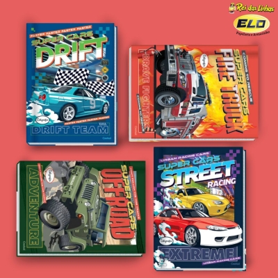 CADERNO CREDEAL BROCH. UNIV COST C/D 80FL SUPER-CARS