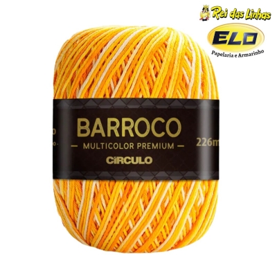 BARBANTE BARROCO MULTICOLOR PREMIUM N.6 200GR-9368 RAIO DE SOL
