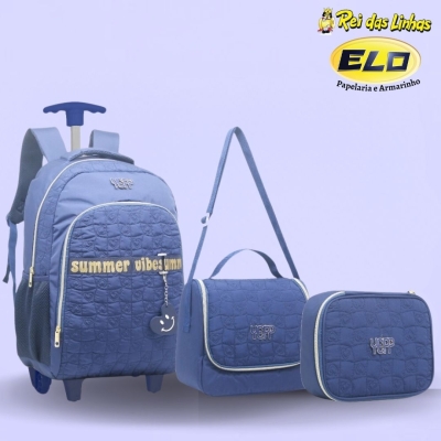 MOCHILA CARRINHO YEPP JUVENIL KIT 3PCS MF8156-C/MF8156-E/MF8156-L