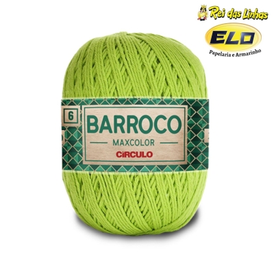 BARBANTE BARROCO MAXCOLOR N.6 200G-5203 VERDE LIMONADA