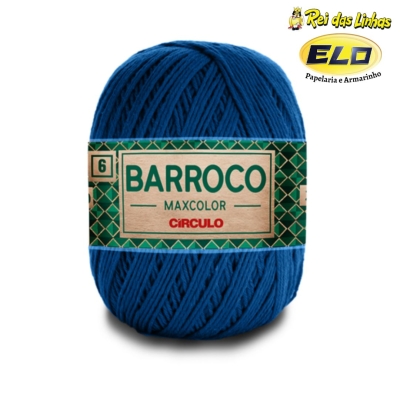 BARBANTE BARROCO MAXCOLOR N.6 400G-2770 AZUL CLASSICO