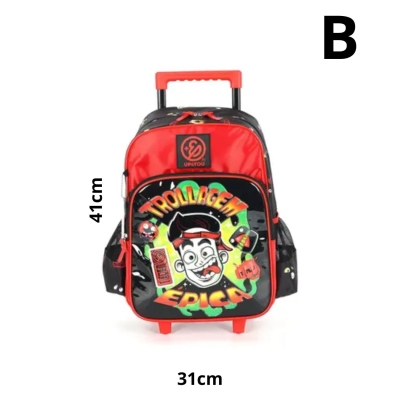 MOCHILA RODINHA ENALDINHO VERMELHA
