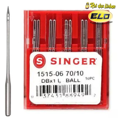 AGULHA MAQUINA SINGER IND. 1515 CABO FINO(SITE)-70/10