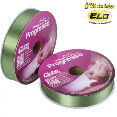 FITA CETIM PROGRESSO SIMPLES PC 50MTS N.5-249 VERDE MILITAR
