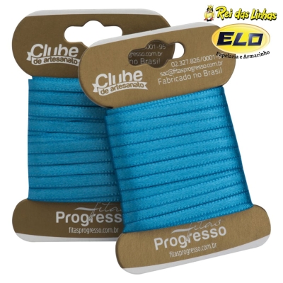 FITA CETIM PROGRESSO DUPLA PC 10MTS N.0-213 AZUL TURQUESA