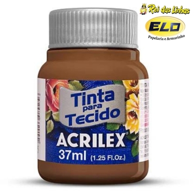 TINTA TECIDO ACRILEX 37ML-953 MARROM CAFE