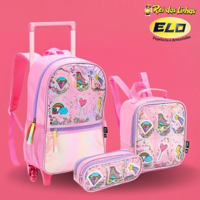 MOCHILA CARRINHO SEANITE HOLOGRAFICO MR40482 KIT-