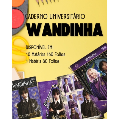 CADERNO UNIVERSITÁRIO WANDINHA 10 MATÉRIA