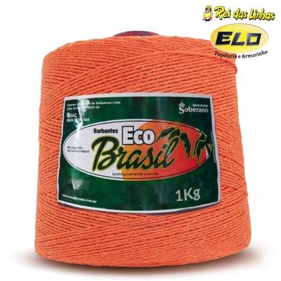 BARBANTE ECO BRASIL N.6 SOBERANO 1KG-10 LARANJA