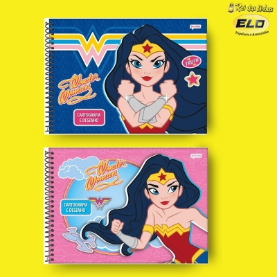 CADERNO JANDAIA DESENHO ESP CD 80FLS LA MULHER-