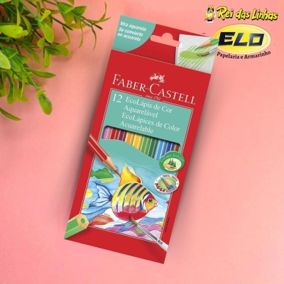 LAPIS DE COR FABER 12 REG.AQUARELA--