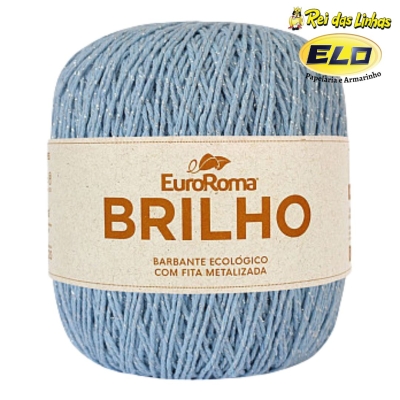 BARBANTE EURO ROMA BRILHO 400GR-900 AZUL BEBE