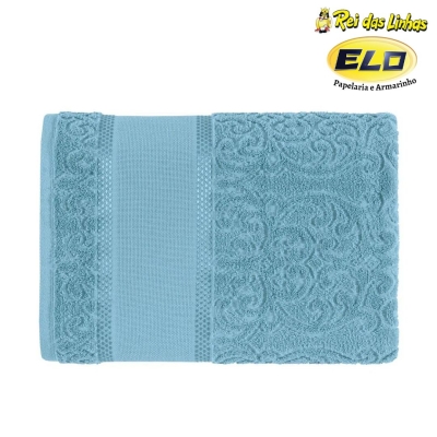 TOALHA BANHO KARSTEN P/BORDAR MELINA 90X150CM- AZUL CARIBE