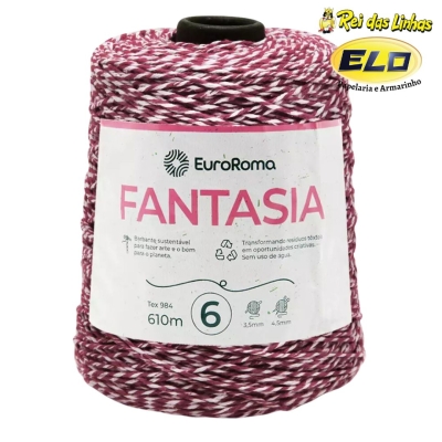 BARBANTE EURO ROMA 600GR N.6 FANTASIA-5022 BORDO