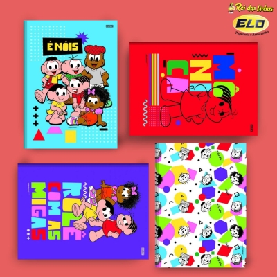CADERNO SAO DOMINGOS BROCHURA 80FL TURMA MONICA-