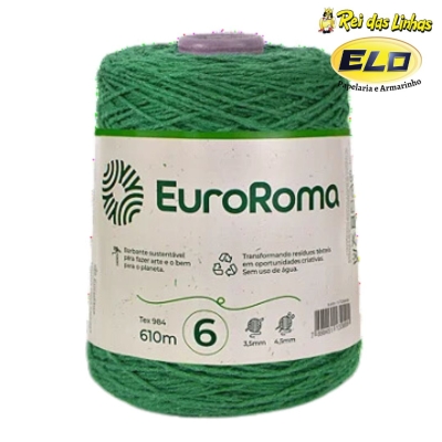 BARBANTE EURO ROMA 600GR N.6-803 VERDE BANDEIRA