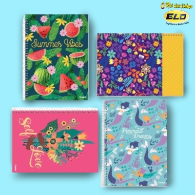 CADERNO CREDEAL UNIV C/D 10MT 160FLS MY COLLECTION-FEM
